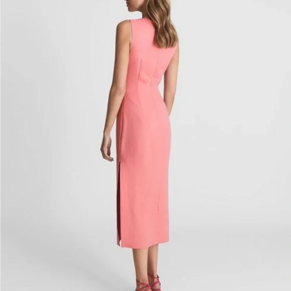 Reiss Imogene rose color dress Size 6 - Picture 3 of 6